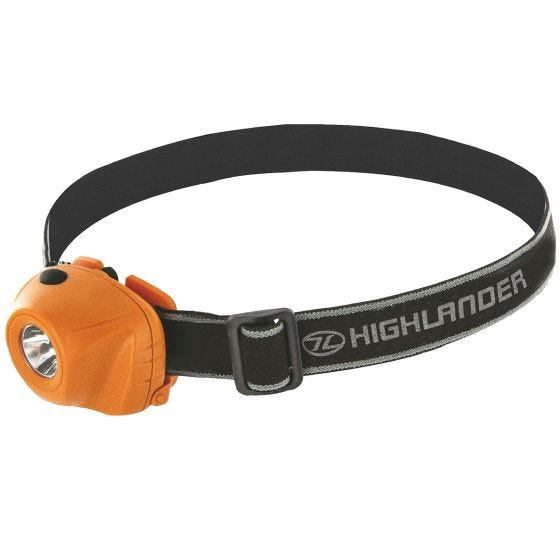 Highlander Beam 1W LED Pannlampa - Orange/Svart
