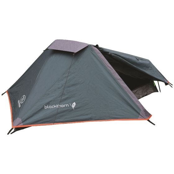 Highlander Blackthorn 1 Tält - Hunter Green/Orange Trim