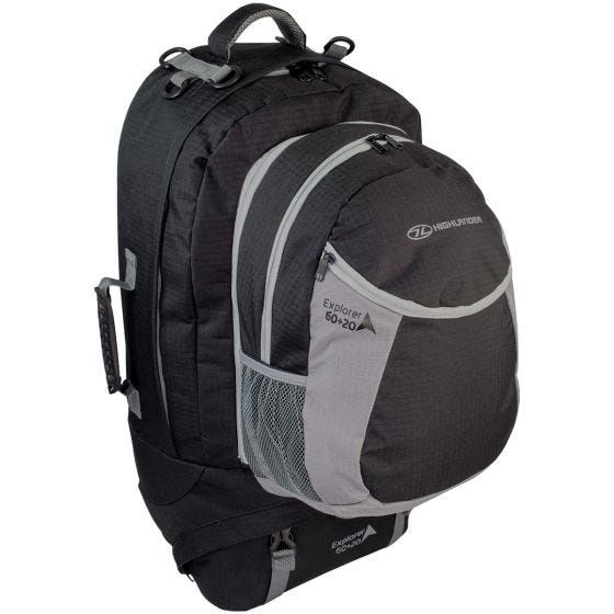 Highlander X-plorer Ryggväska 60 + 20 L - Svart