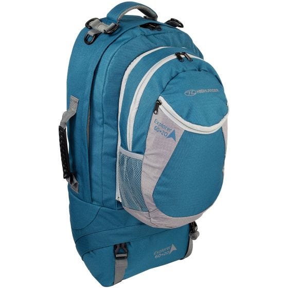Highlander X-plorer Ryggväska 60 + 20 L - Turkos