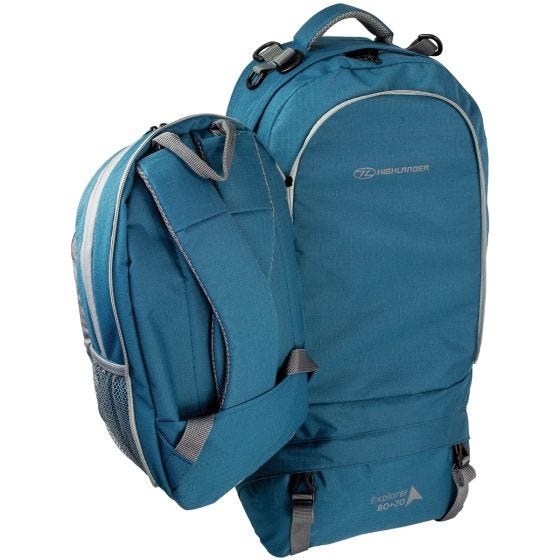 Highlander X-plorer Ryggväska 80 + 20 L - Turkos