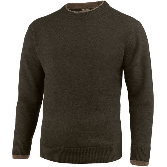 Jack Pyke Ashcombe Tröja med Crewneck Halsringning - Mörk Olivfärgad