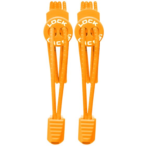 Lock Laces Elastic No Tie Skosnören - Orange