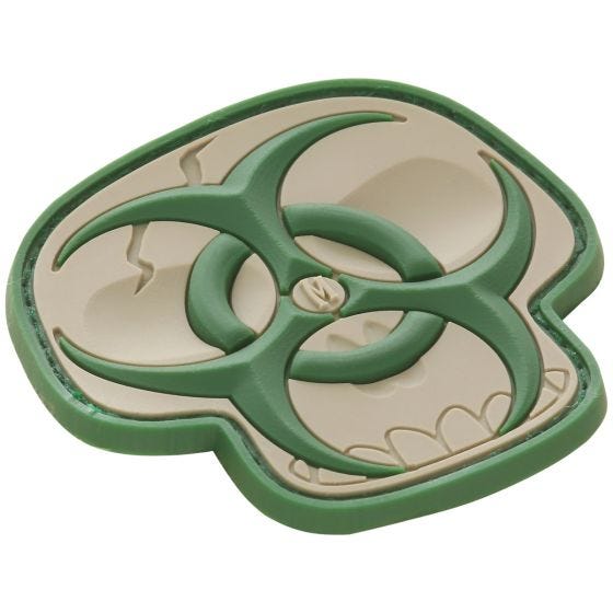 Maxpedition Biohazard Skull Moralmärke - Arid