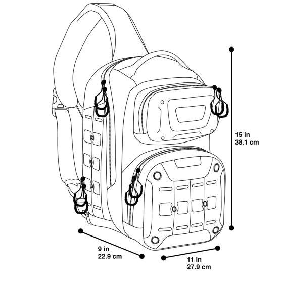 Maxpedition Edgepeak Tvåhänt Sling Pack - Grå