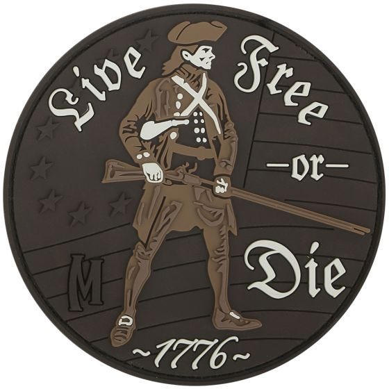 Maxpedition Live Free or Die Moralmärke - Arid