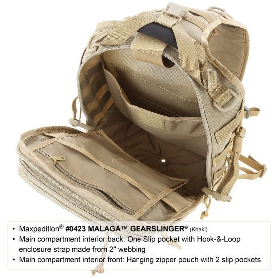 Maxpedition Malaga Gearslinger - Svart