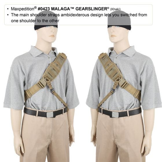 Maxpedition Malaga Gearslinger - Svart