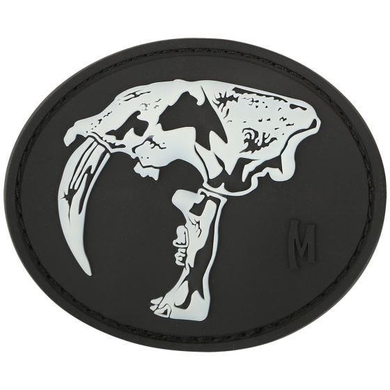 Maxpedition Sabertooth Skull Moralmärke - GLOW
