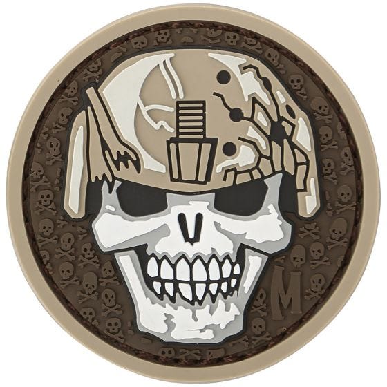 Maxpedition Soldier Skull Moralmärke - Arid