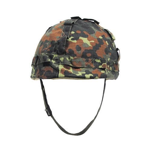MFH Plasthjälm med Tygskydd - Flecktarn