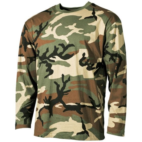 MFH Långärmad T-shirt - Woodland