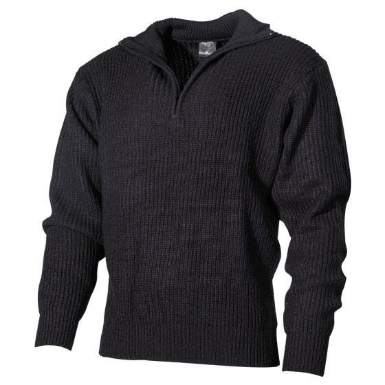 MFH Navy Sweater Akryl - Svart