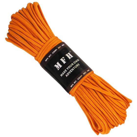 MFH Fallskärmslina 100 ft - Orange