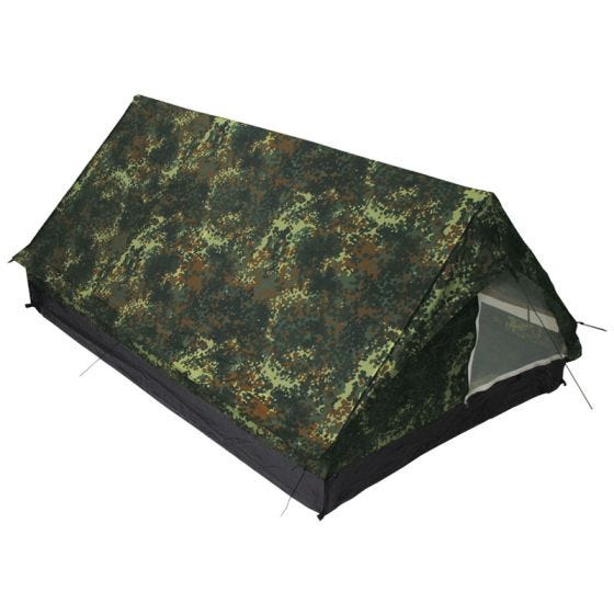 MFH Tält för 2 Personer i Minipack med Myggnät - Flecktarn