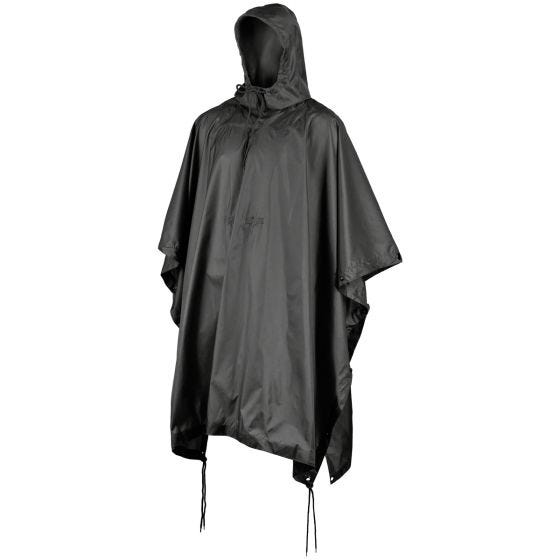 MFH US Poncho Ripstop - Svart
