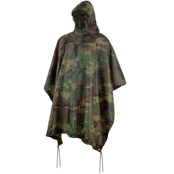 MFH US Poncho Ripstop - Woodland