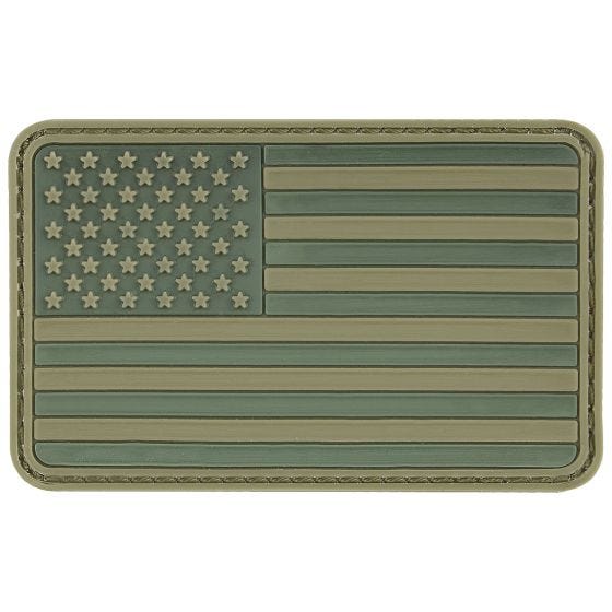 MFH USA 3D Flaggemblem Kardborreband - Oliv