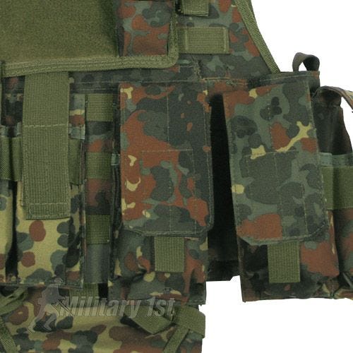 MFH Ranger MOLLE Taktisk Väst - Flecktarn
