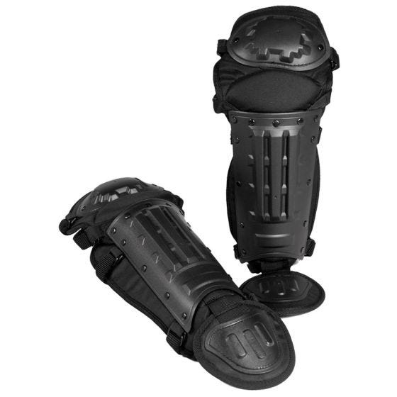 Mil-Tec Anti-kravall Benskydd - Svart