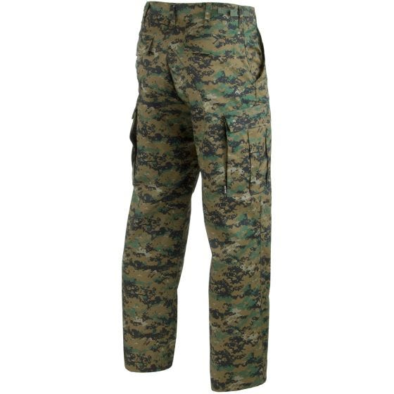 Mil-Tec BDU Stridsbyxor - Digital Woodland