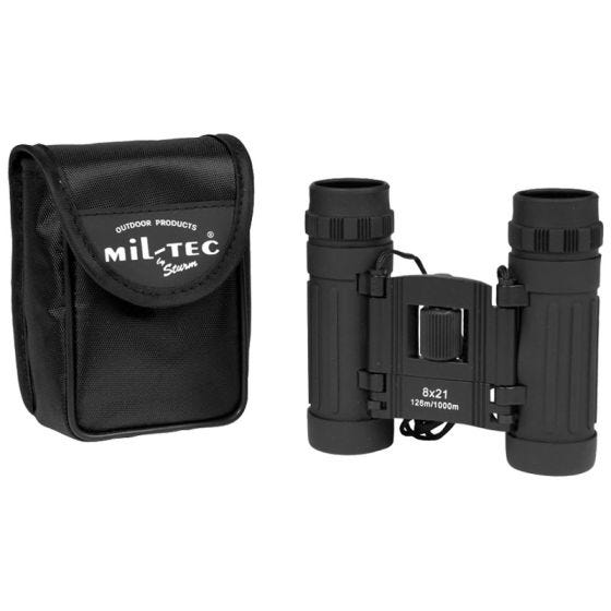 Mil-Tec Hopfällbar Kikare 8x21 - Svart