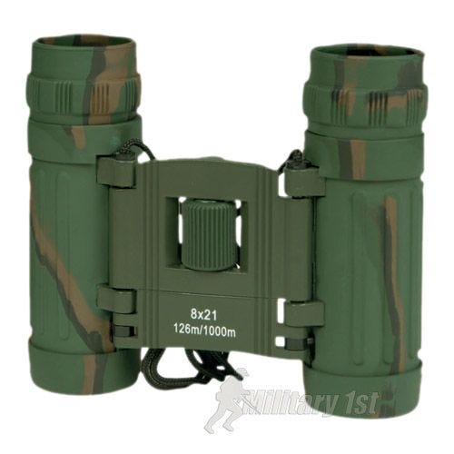 Mil-Tec Hopfällbar Kikare 8x21 - Kamouflage