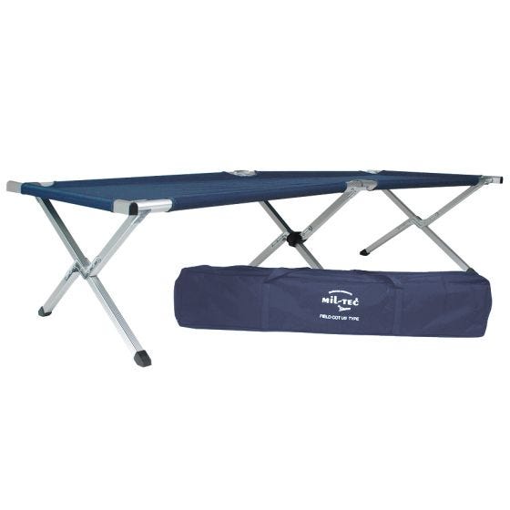Mil-Tec US Fältsäng 190x65 cm - Blå