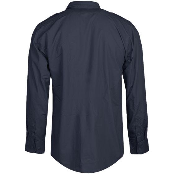 Mil-Tec Långärmad Skjorta Ripstop - Navy Blue