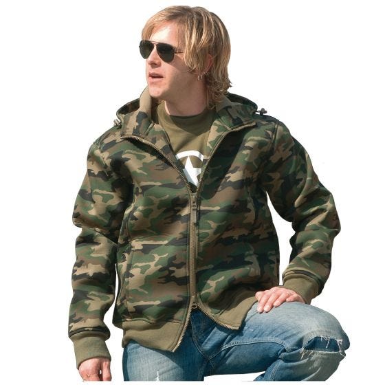 Mil-Tec Jacka med Fleecefoder Neopren - Woodland