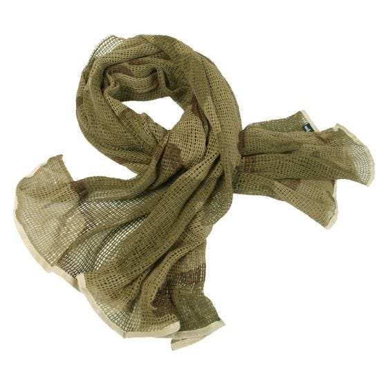 Mil-Tec Nätscarf - 3-Colour Desert
