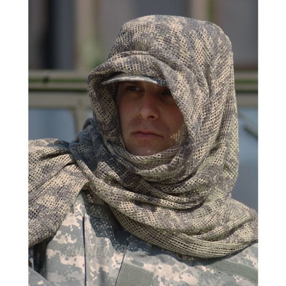 Mil-Tec Nätscarf - 3-Colour Desert