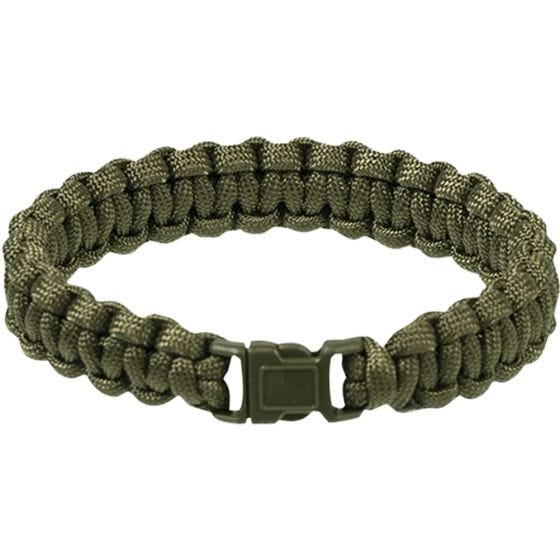 Mil-Tec Handledsband 15 mm Fallskärmslina - Oliv