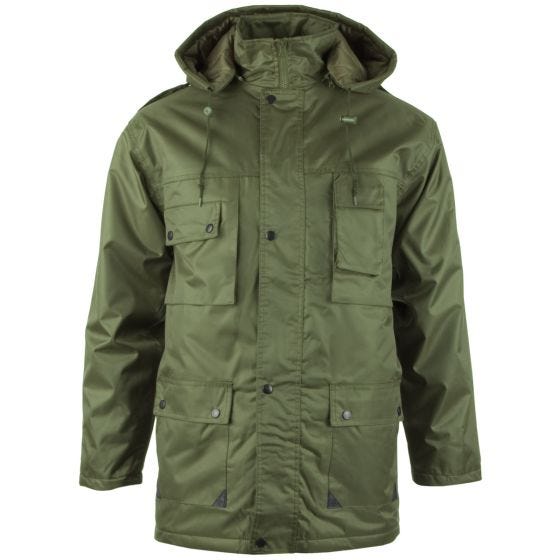 Mil-Tec Dubon-parkas med Huva - Oliv
