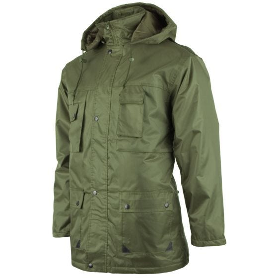 Mil-Tec Dubon-parkas med Huva - Oliv