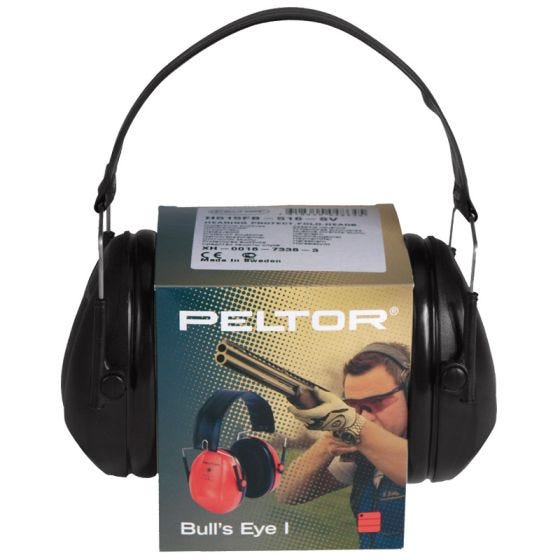 Peltor Bull's Eye I Skyddande Öronskydd - Svart