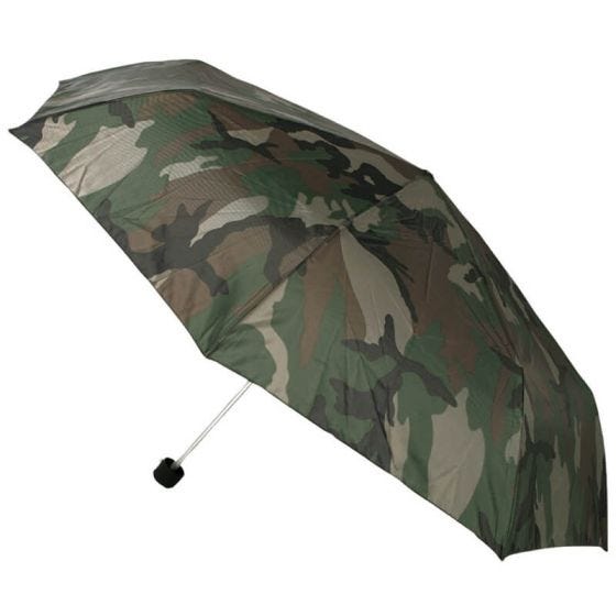 Mil-Tec Mini Hopfällbar Paraply - Woodland