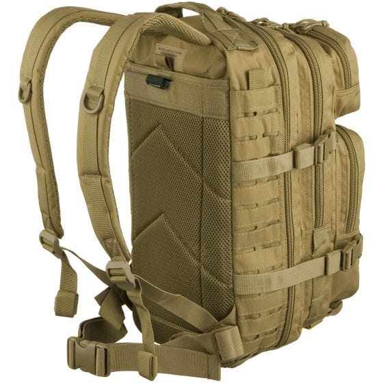 Mil-Tec US Liten Attackpack Laserskuren - Coyote