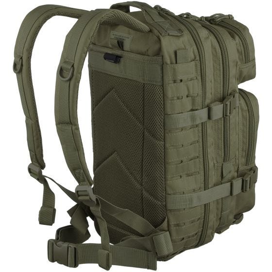 Mil-Tec US Liten Attackpack Laserskuren - Oliv
