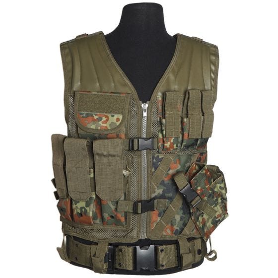 Mil-Tec USMC Taktisk Väst Flecktarn