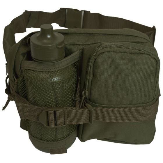 Mil-Tec Midjeväska med Kantin - Oliv