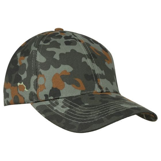 Mil-Tec Basebollkeps med Plastband - Flecktarn