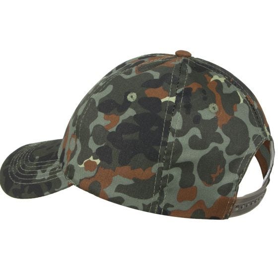 Mil-Tec Basebollkeps med Plastband - Flecktarn