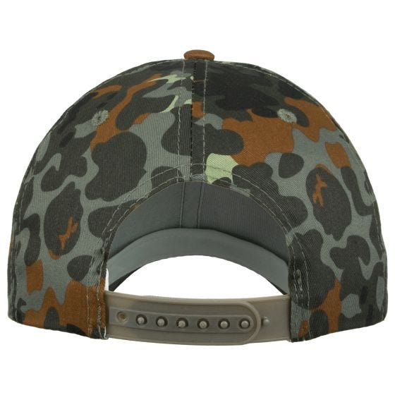 Mil-Tec Basebollkeps med Plastband - Flecktarn