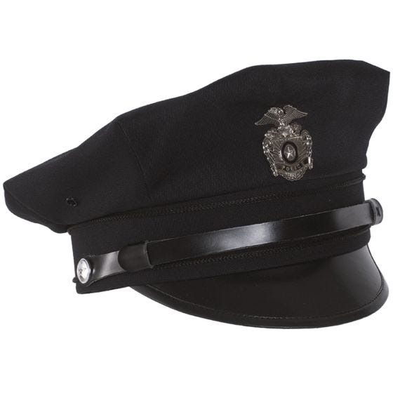 Mil-Tec US Police Hatt med Visir - Mörkblå