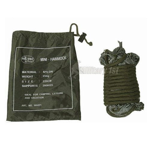 Mil-Tec Mini Hängmatta Nylon - Oliv