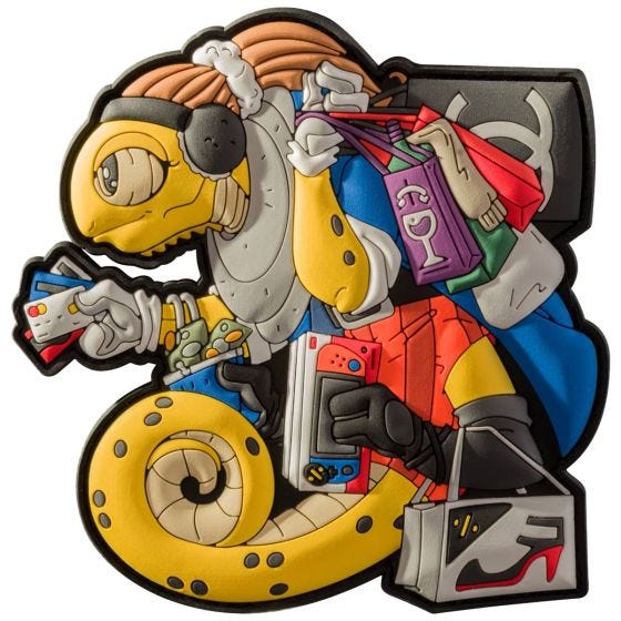 Patchlab Chameleon Black Friday Märke - Gul