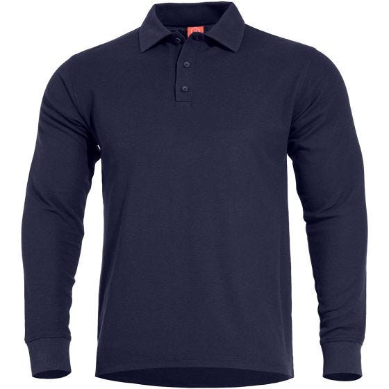 Pentagon Aniketos Lång Pikétröja Navy Blue