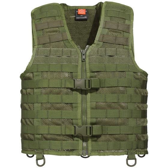Pentagon Thorax 2.0 MOLLE Väst - Oliv
