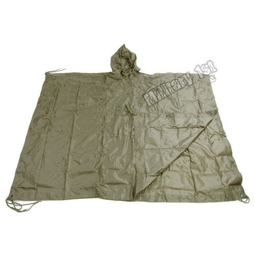 Mil-Tec Vattentät Poncho Ripstop - Oliv